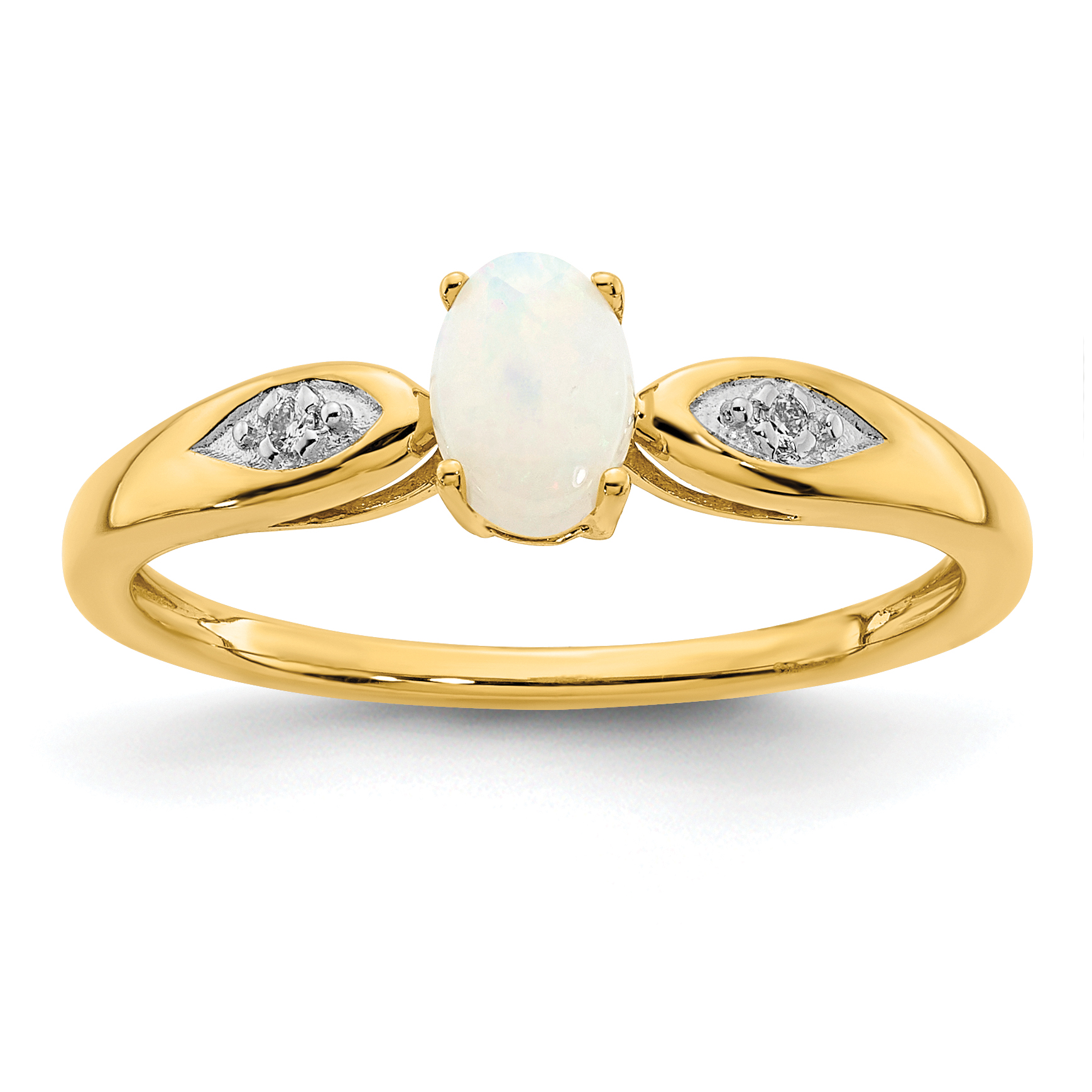 14k Opal and Diamond Ring (XBS607)