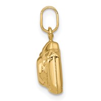 14K Yellow Gold 3-D Polished Camera Charm view 2