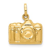 14K Yellow Gold 3-D Polished Camera Charm view 1