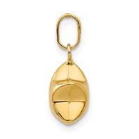 14K Yellow Gold 3-D Puffed Star Charm view 2