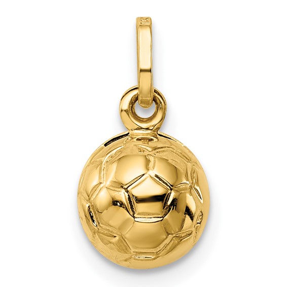 14k 3-D Soccer Ball Charm