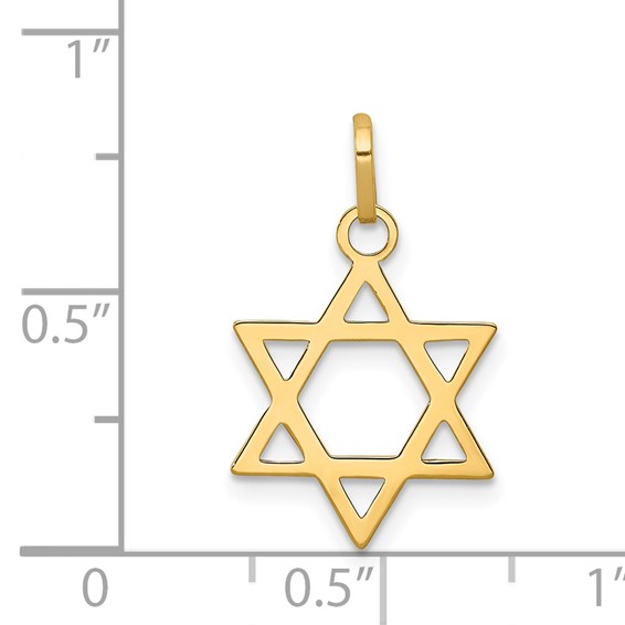 14k Star of David Pendant