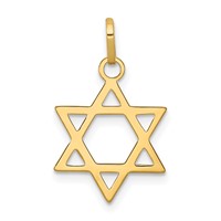 14K Star of David Pendant view 1