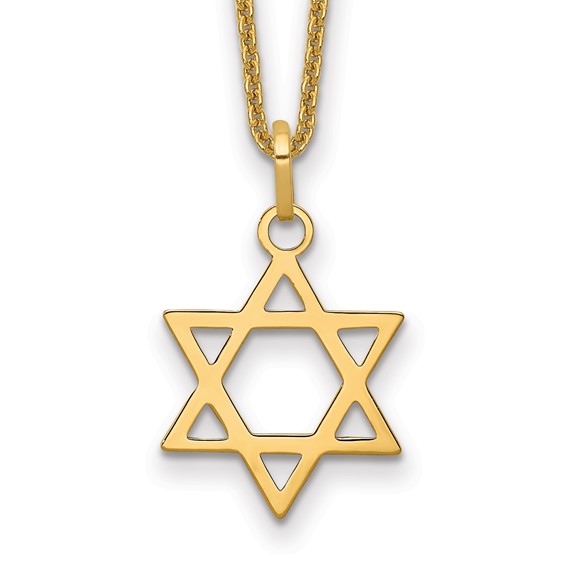 14k Star of David Necklace