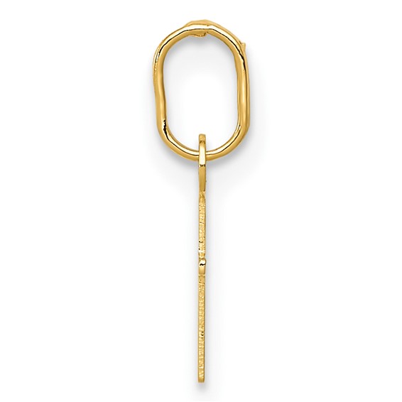 Gold Flat Cross Pendant