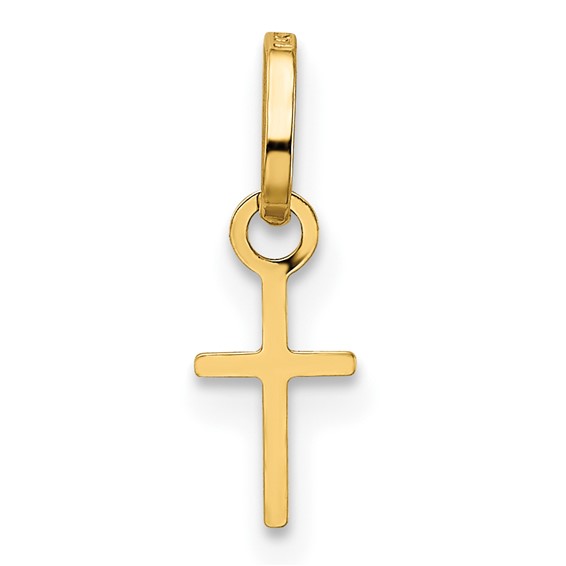 Gold Flat Cross Pendant
