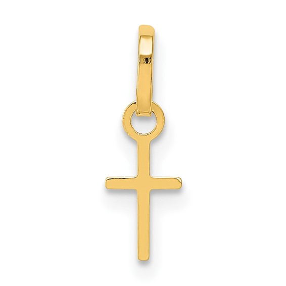 Gold Flat Cross Pendant