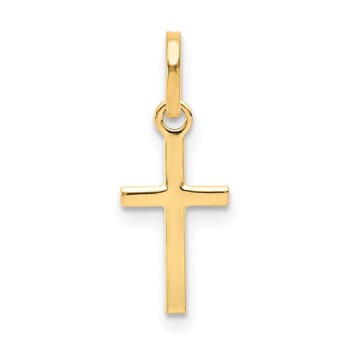 14K Yellow Gold Small Cross Charm