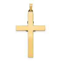 14K Two-tone Claddagh Cross Pendant view 4