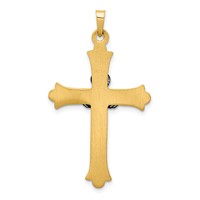 14K Two-tone Claddagh Cross Pendant view 4