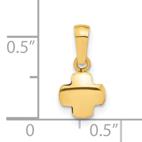 14k Cross Style Pendant