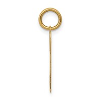 14K Yellow Gold Polished Hearts Key Charm view 2