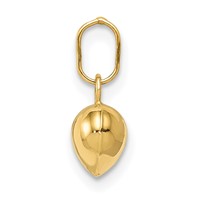 14K Polished 3-D Puffed Heart Charm view 2