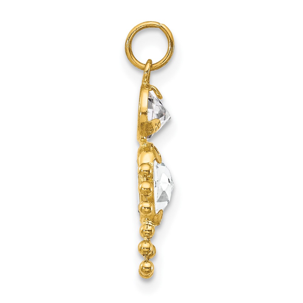 14k April Boy Birthstone Charm (XCK163)