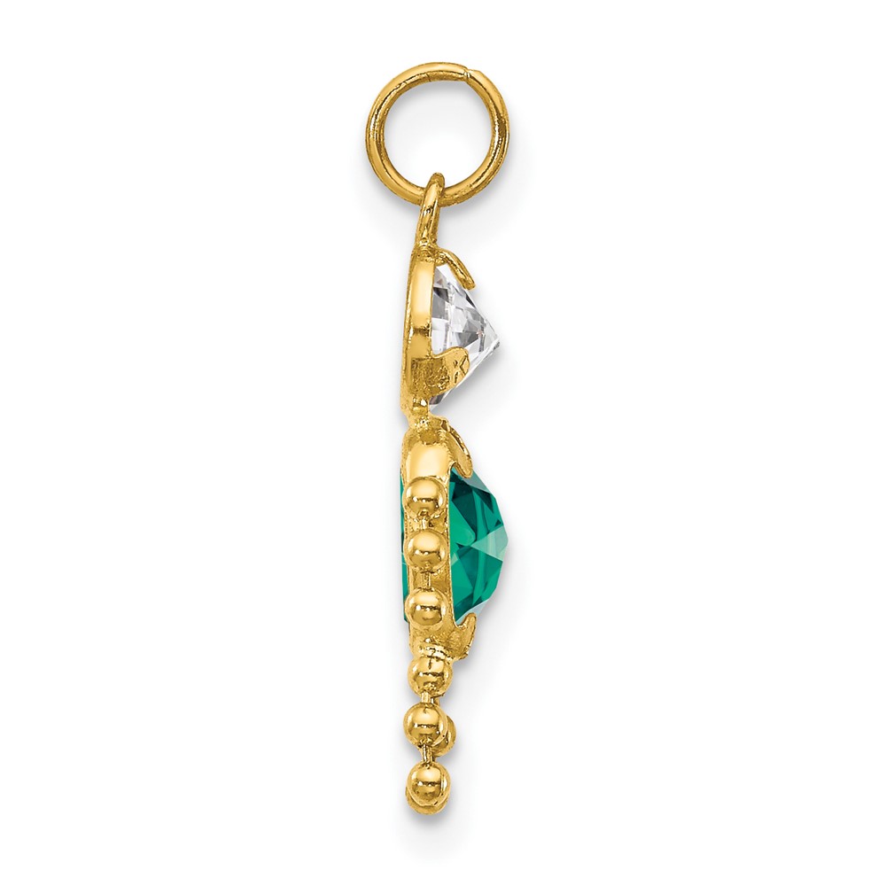 14k May Boy Birthstone Charm (XCK165)