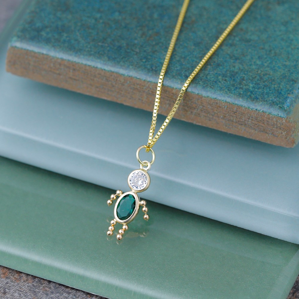 14k May Boy Birthstone Charm (XCK165)