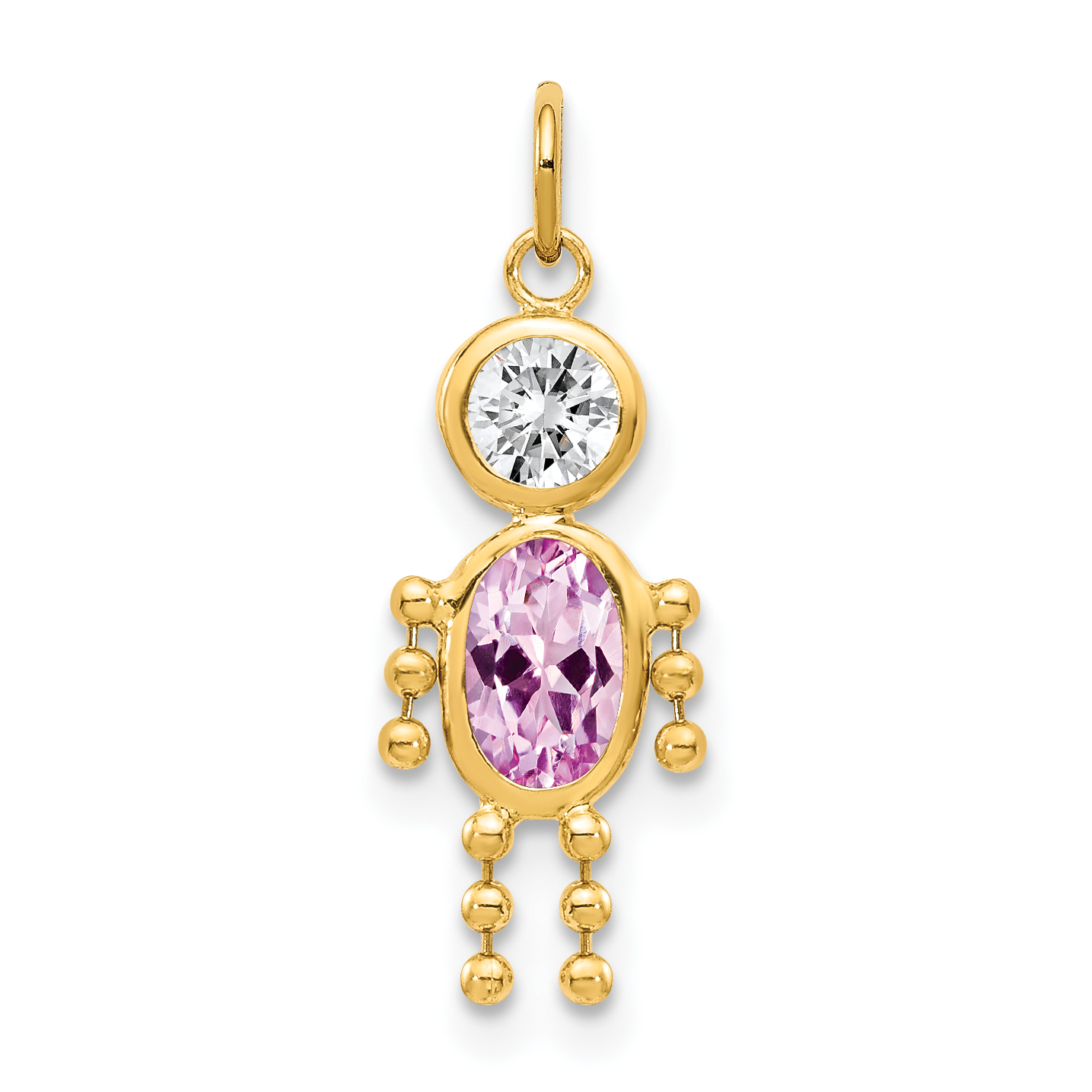 14k June Boy Birthstone Charm (XCK167)