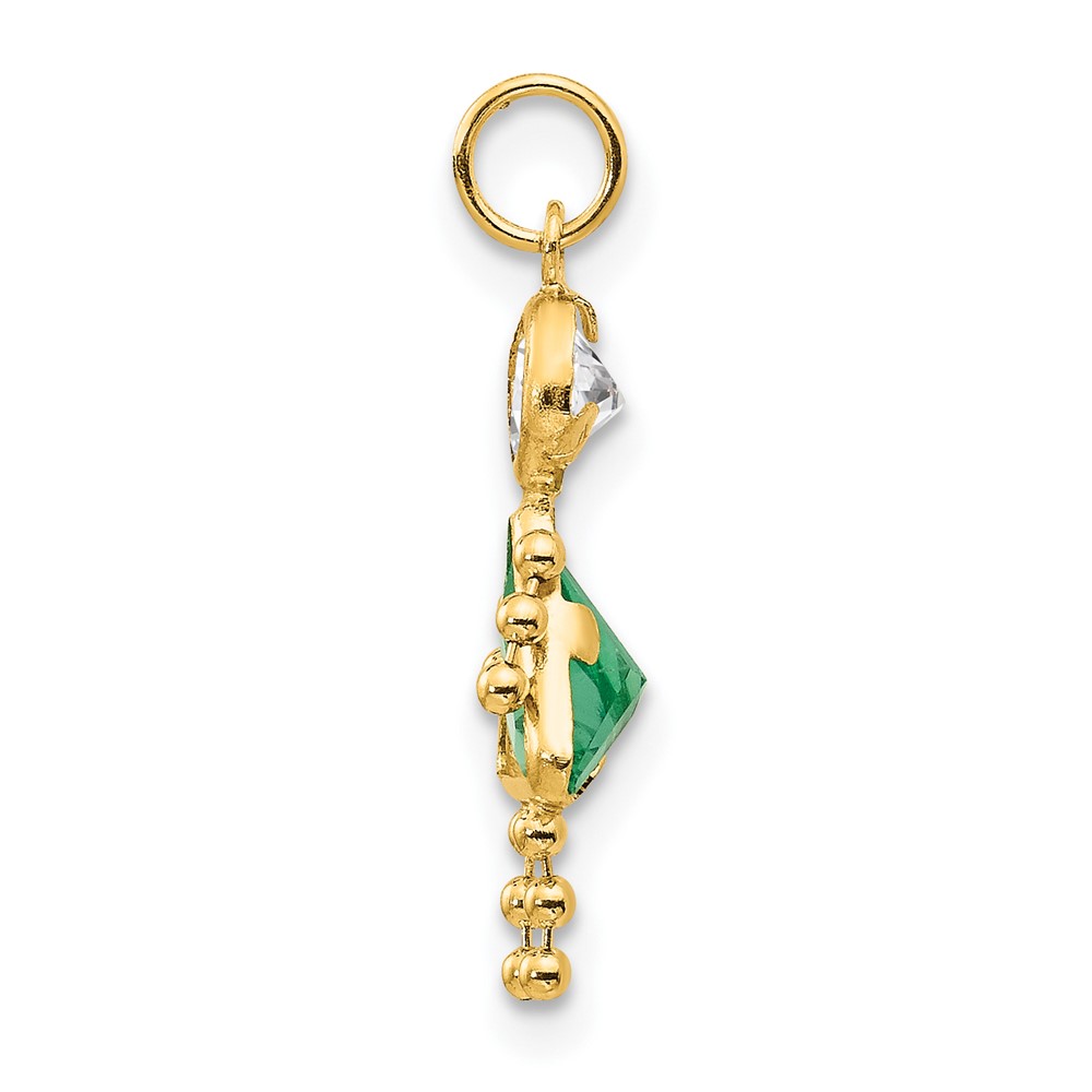 14k August Girl Birthstone Charm (XCK170)