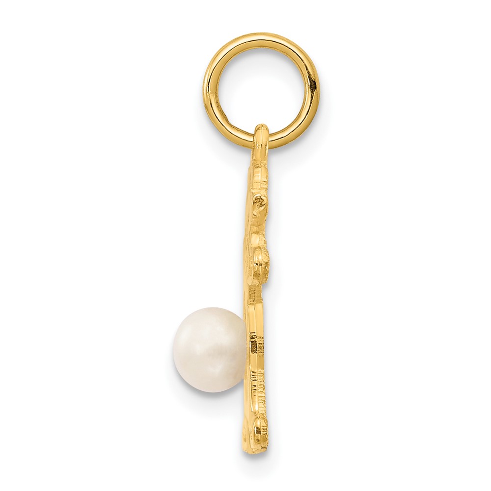 14K Girl 4mm FW Cultured Pearl-June (XCK20)