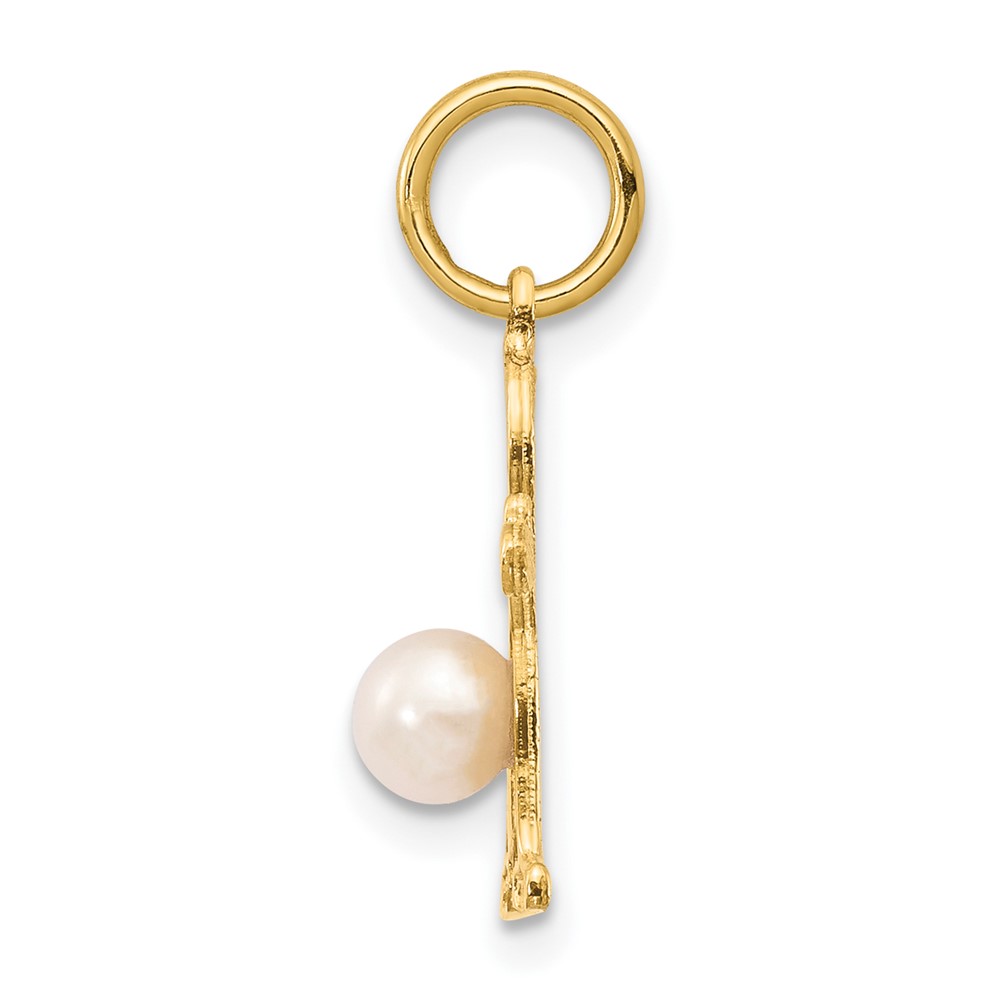 14K Boy 4mm FW Cultured Pearl-June (XCK21)