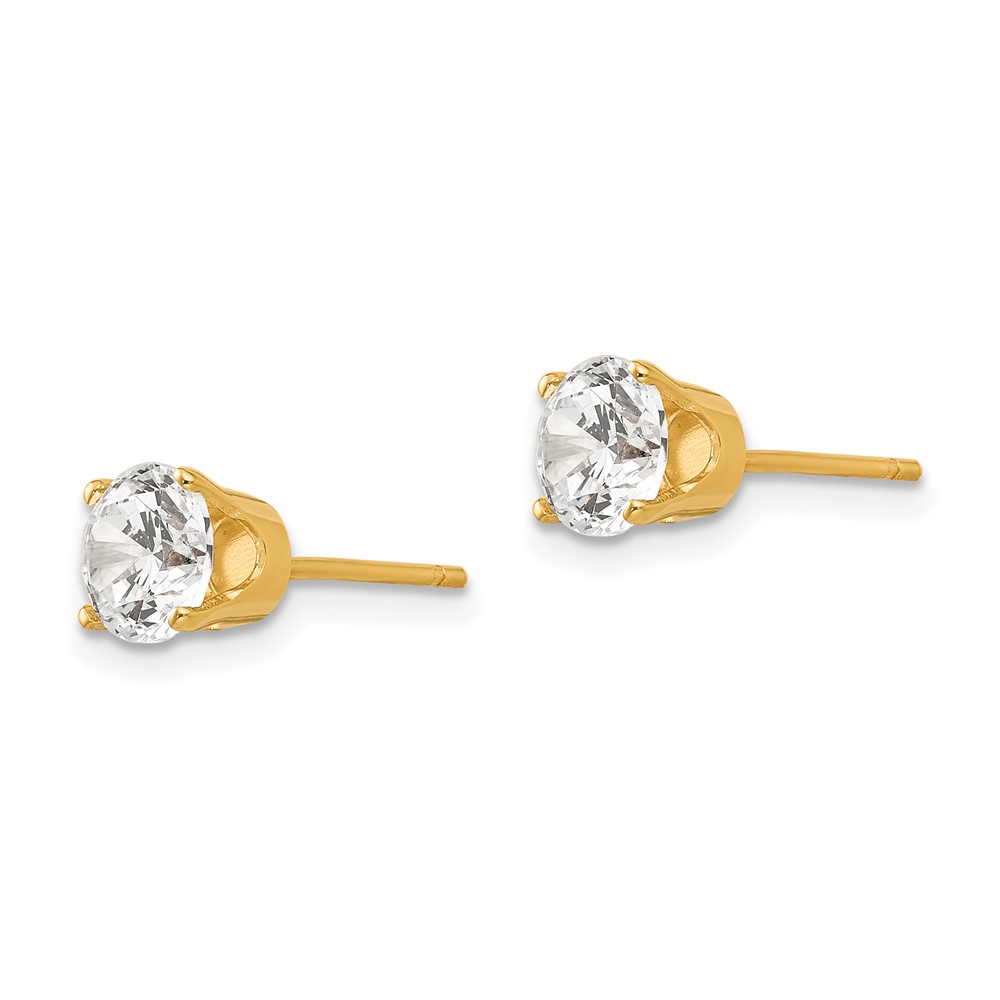14k 5.5mm CZ stud earrings (XD11CZ)