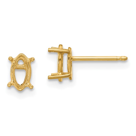 14k 7x3.5 Marquise Earring Mountings