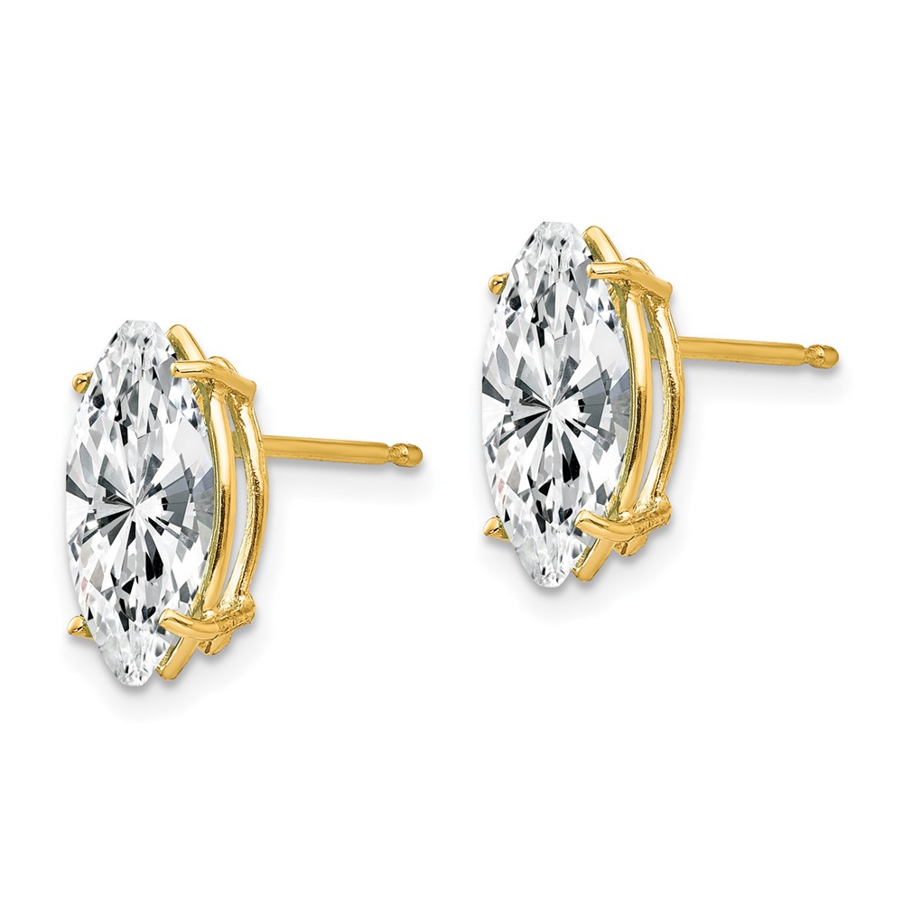 14k 10x5mm Marquise Cubic Zirconia earring (XE105CZ)