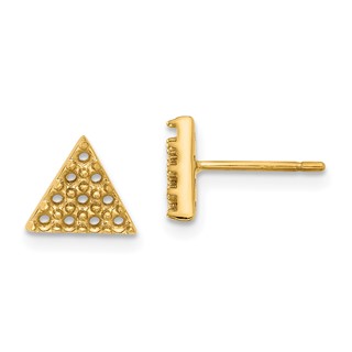 14k Triangle Earrings Mounting