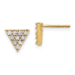 Diamond Triangle Earrings