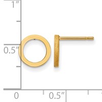 14K Open Circle Earrings view 4