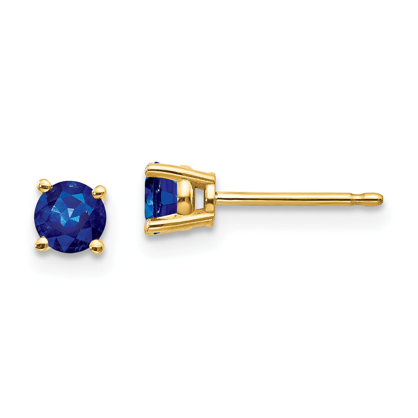 14k Sapphire Post Earrings (XE71S-B)