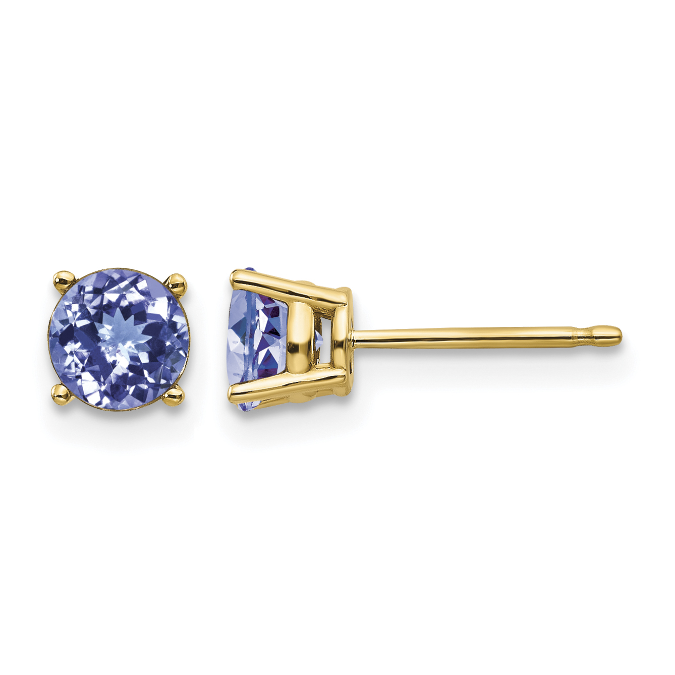14k Tanzanite Post Earrings (XE72T-B)