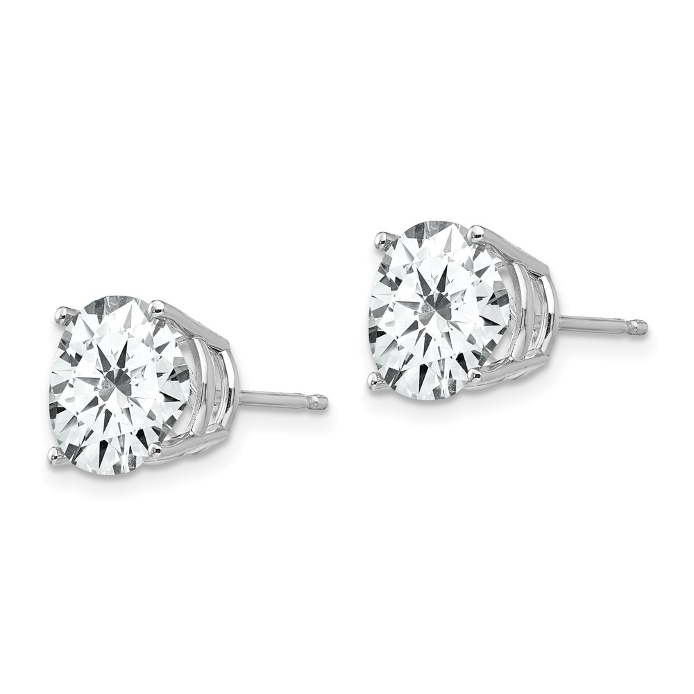 14k White Gold 10mm Cubic Zirconia Earrings (XE77WCZ)