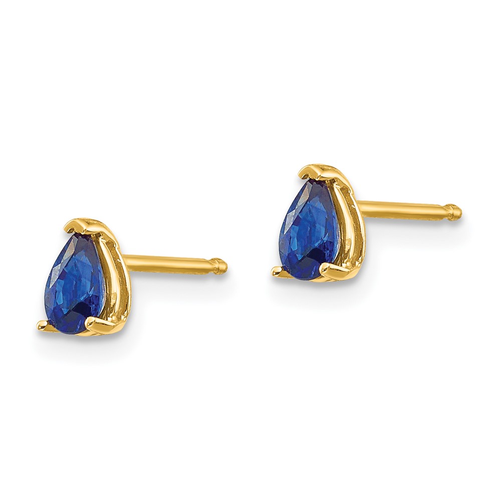 14k Sapphire Post Earrings (XE78S-B)