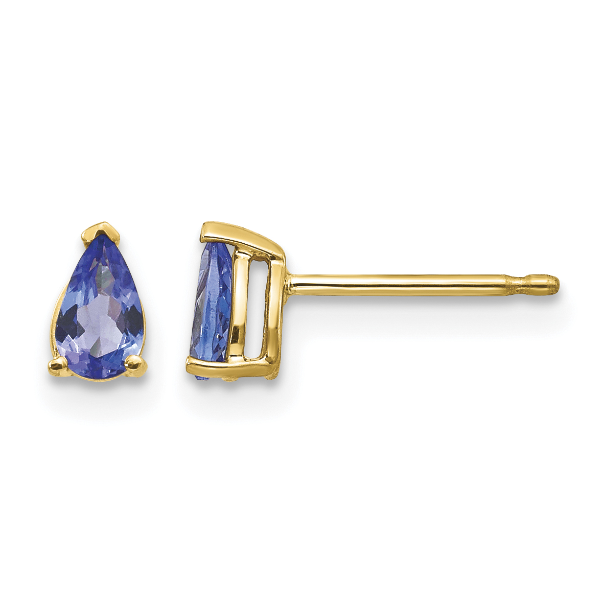 14k Tanzanite Post Earrings (XE78T-B)