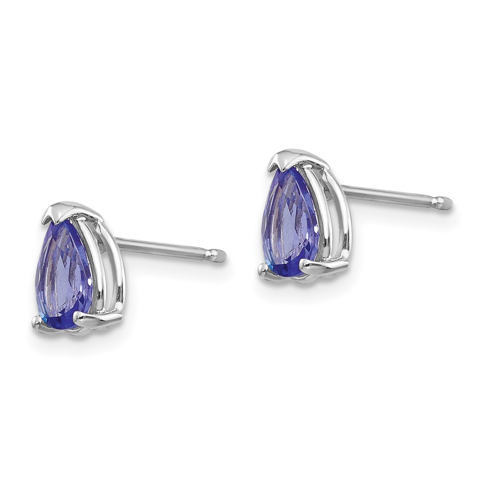 14k White Gold Tanzanite Earrings (XE80WT-B)