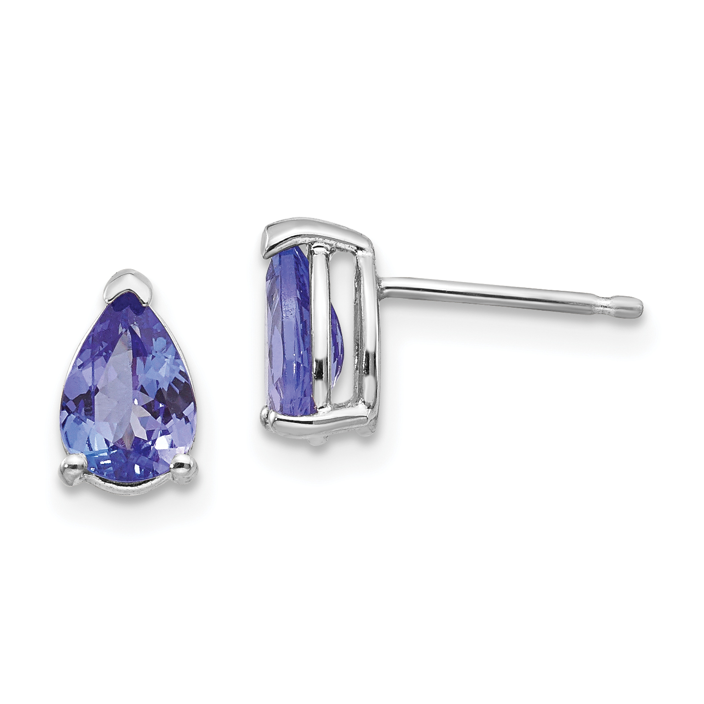 14k White Gold Tanzanite Earrings (XE80WT-B)