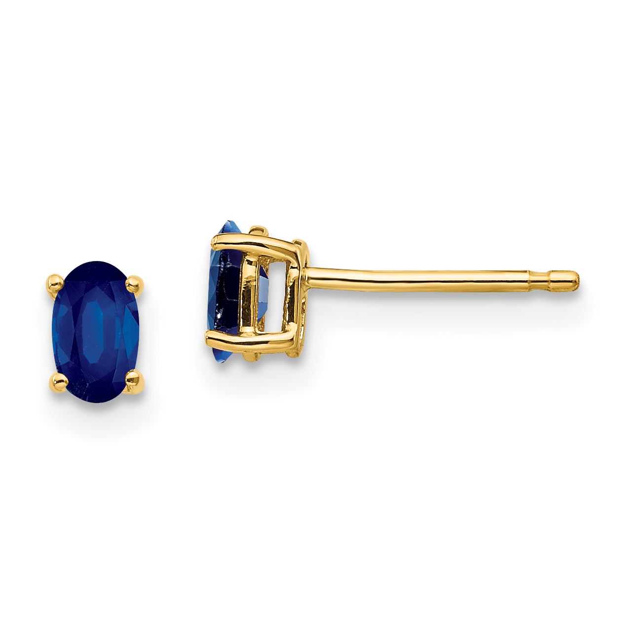 14k Sapphire Post Earrings (XE85S-B)