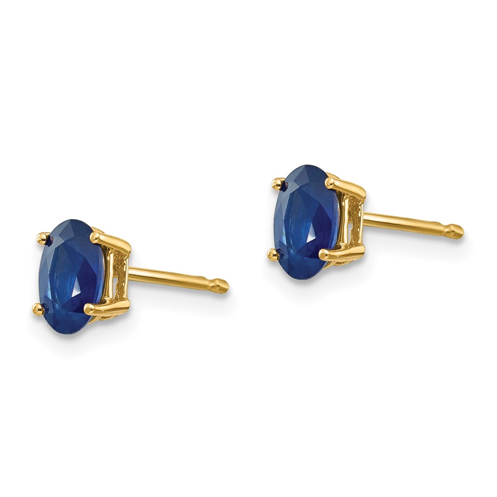 14k Sapphire Post Earrings (XE86S-B)