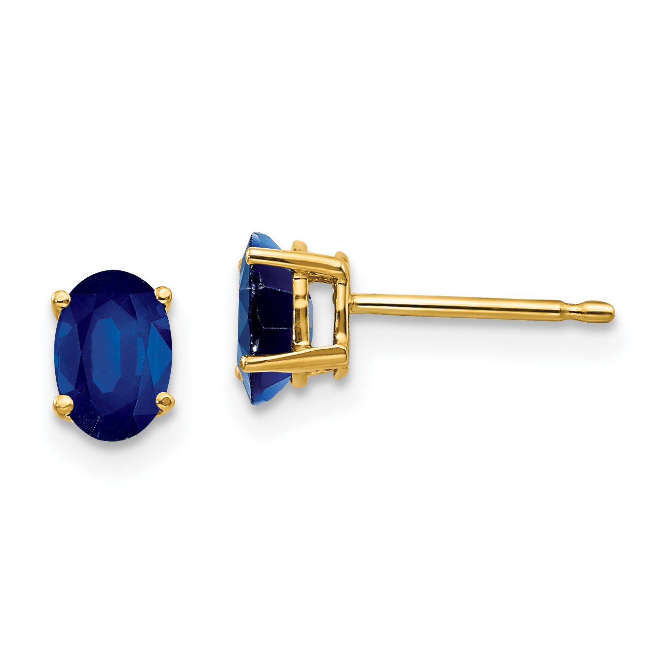 14k Sapphire Post Earrings (XE86S-B)