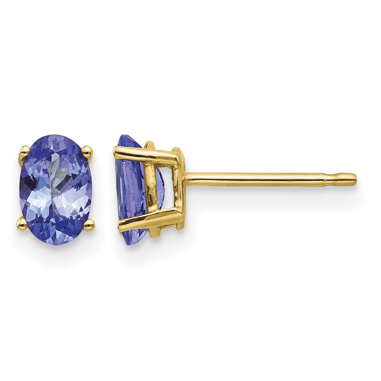 14k Tanzanite Post Earrings (XE86T-B)
