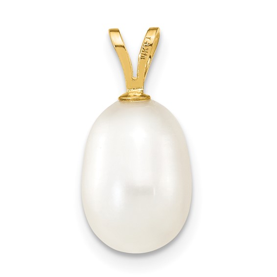 Gold Polished Pearl Pendants