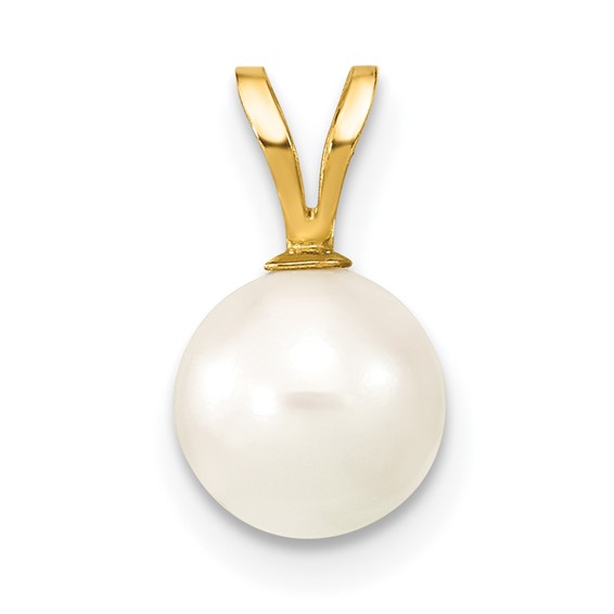 Gold Polished Pearl Pendants
