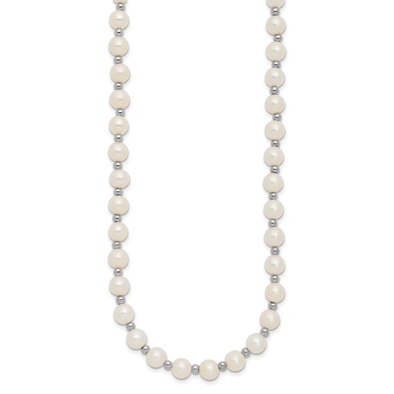 Gold Fresh Water Cultured Pearl Necklace