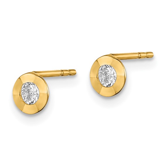14K Madi K CZ Post Earrings