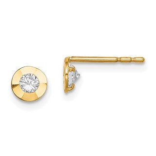 14K Madi K CZ Post Earrings