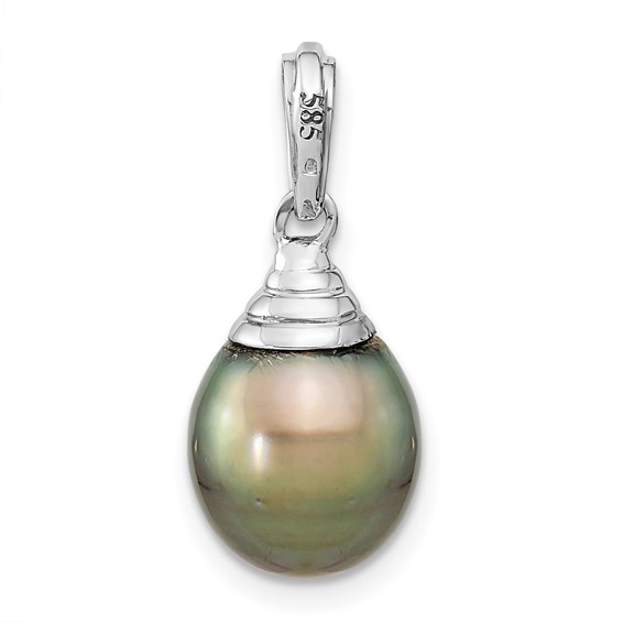 Gold Tahitian Saltwater Cultured Pearl Pendant
