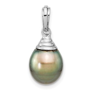 Gold Tahitian Saltwater Cultured Pearl Pendant