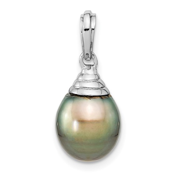 Gold Tahitian Saltwater Cultured Pearl Pendant