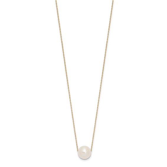 10-11mm White FWC Pearl 17in Necklaces